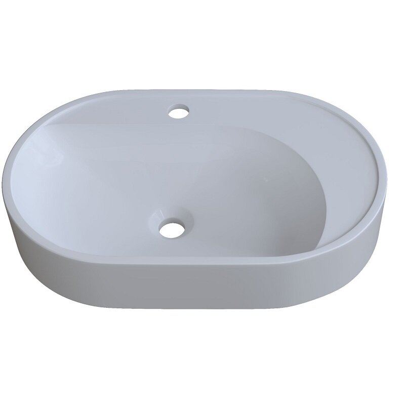 Изображение товара Раковина Uperwood Luna 2911020344 60 см из литьевого мрамора белая