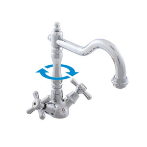 Изображение товара Смеситель для раковины Rav-Slezak Morava Retro MK120.5/8 хром, керамические кран-буксы