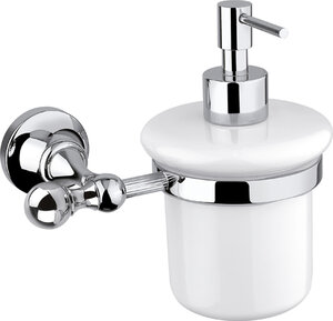 Изображение товара Дозатор для мыла Cezares Olimp SOI-01-M цвет хром, ручки металл