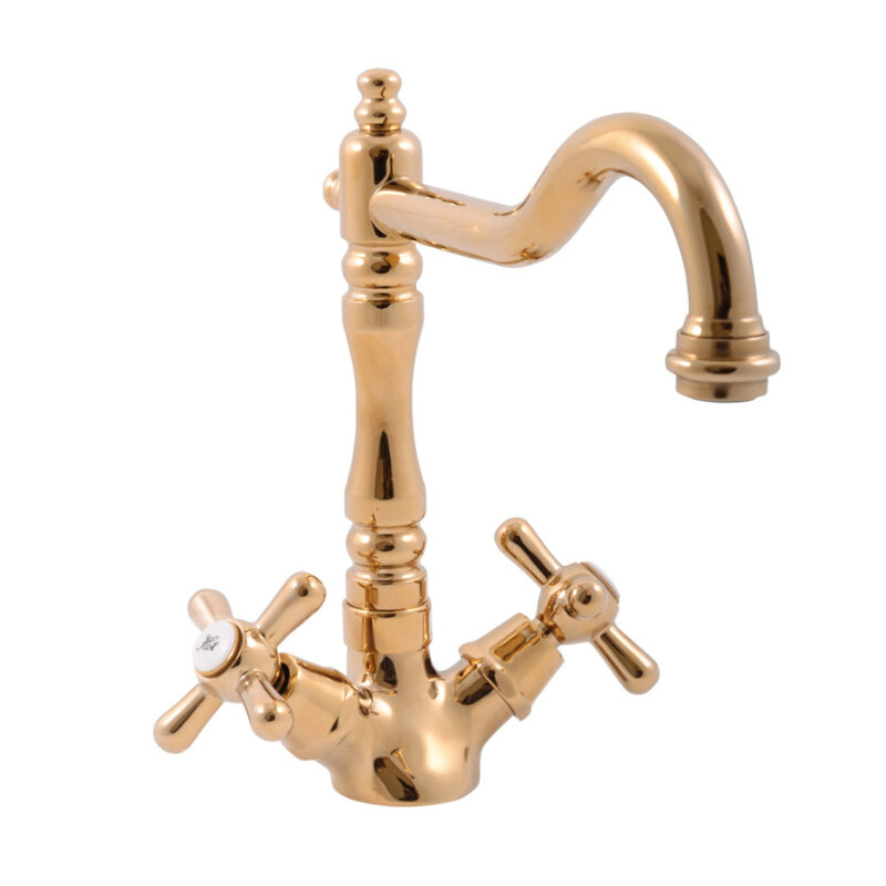 Изображение товара Смеситель для раковины Rav-Slezak Morava Retro MK120.5/8Z золото