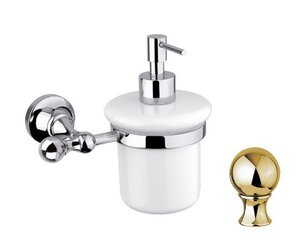 Изображение товара Дозатор для мыла Cezares Olimp SOI-03/24-M золото керамка металл Swarovski