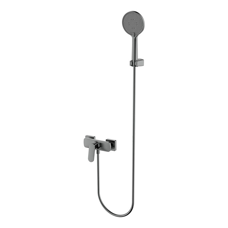 Изображение товара Смеситель для душа Aquame Imola AQM6713GM, с душевым гарнитуром, gun metall Изображение товара Смеситель для душа Aquame Imola AQM6713GM, с душевым гарнитуром, gun metall