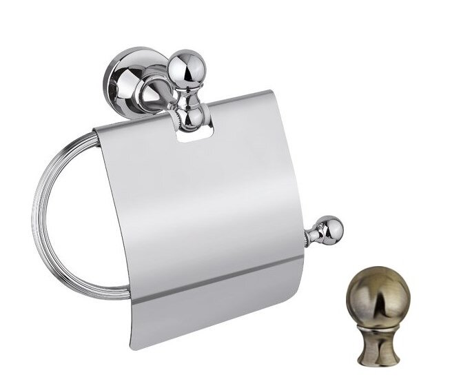 Изображение товара Бумагодержатель Cezares Olimp TRH-02-M бронза настенный с Swarovski