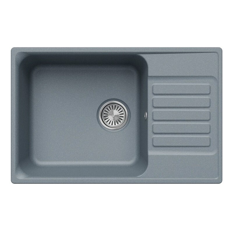 Изображение товара Кухонная мойка из искусственного кварца Polygran QuartzBond BOND-740 74 см серый