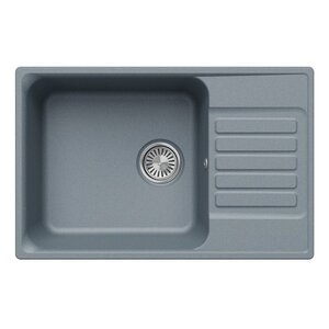 Изображение товара Мойка кухонная Polygran QuartzBond BOND-740 856547, 74 см, искусственный камень, грей