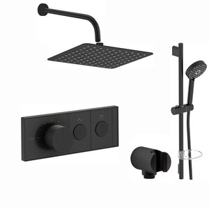 Изображение товара Душевая система Jacob Delafon, термостатическая, черный матовый