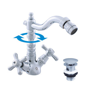 Изображение товара Смеситель для биде Rav-Slezak Morava Retro MK121.5/9 с донным клапаном хром