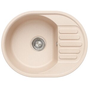 Изображение товара Кухонная мойка Polygran QuartzBond BOND-610 61 см искусственный камень саванна