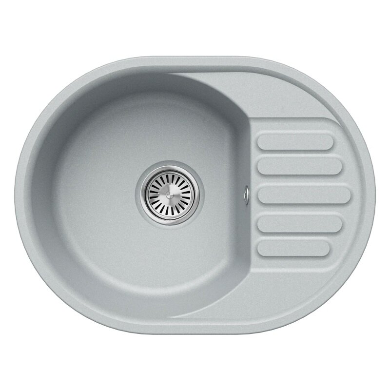 Изображение товара Мойка кухонная Polygran QuartzBond BOND-610, искусственный кварц, 61 см, Россия Изображение товара Мойка кухонная Polygran QuartzBond BOND-610, искусственный кварц, 61 см, Россия