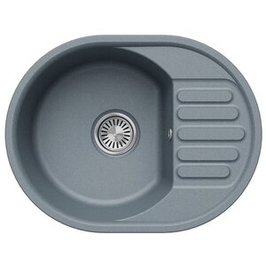 Изображение товара Мойка кухонная Polygran QuartzBond BOND-610 856516, 61 см, искусственный камень, грей