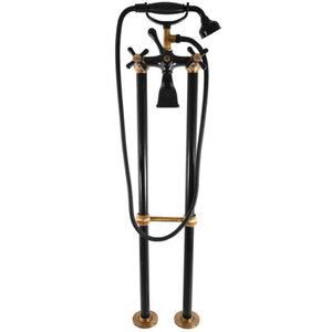 Изображение товара Смеситель для ванны Rav-Slezak Morava Retro MK150.5/2CMATSM черный матовый