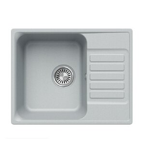 Изображение товара Кухонная мойка Polygran QuartzBond BOND-600 60 см, искусственный камень, платина