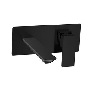 Изображение товара Смеситель для раковины Aquame Savona AQM6815MB черный матовый встроенный однорычажный