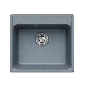 Изображение товара Мойка кухонная Polygran QuartzBond BOND-530 856455, 53 см, искусственный камень, грей