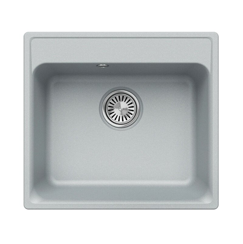 Изображение товара Мойка кухонная Polygran QuartzBond BOND-530 856448, 53 см, искусственный камень, платина