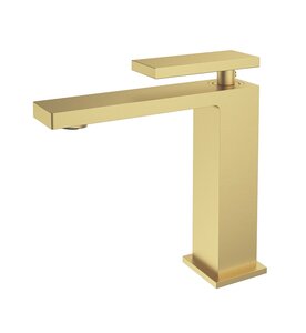 Изображение товара Смеситель Vincea Dice VBF-2DS1BG, для раковины, золото брашированное 