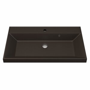 Изображение товара Раковина Uperwood Classic Quartz 80 см коричневый матовый трюфель