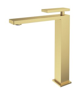 Изображение товара Смеситель Vincea Dice VBF-2DS2BG, для раковины, золото брашированное