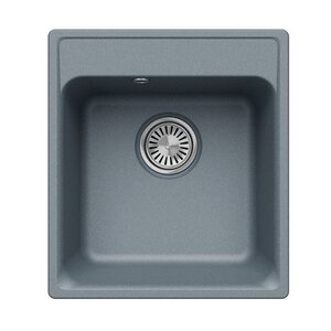 Изображение товара Кухонная мойка из искусственного камня 43 см серого Polygran QuartzBond BOND-430