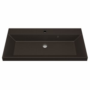 Изображение товара Раковина Uperwood Classic Quartz 291030031, 90 см, цвет коричневый матовый трюфель