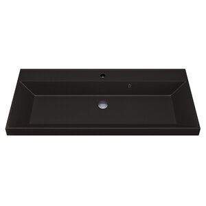 Изображение товара Раковина Uperwood Classic Quartz 100 см коричневый матовый трюфель