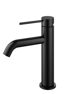 Изображение товара Современный черный матовый смеситель для раковины Vincea City VBF-2C1MB