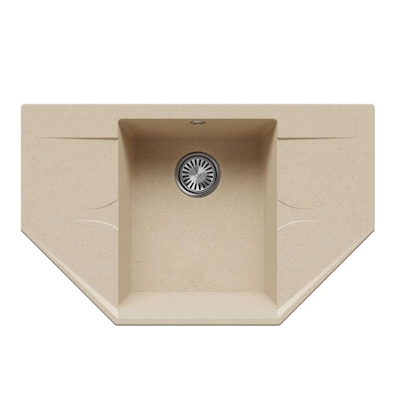 Изображение товара Кухонная мойка Polygran Riff 800 80 см искусственный камень опал