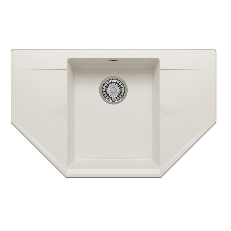 Изображение товара Кухонная мойка Polygran Riff-800 №36 679092, 80 см, искусственный камень, белый хлопок Изображение товара Кухонная мойка Polygran Riff-800 №36 679092, 80 см, искусственный камень, белый хлопок