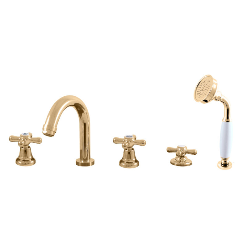 Изображение товара Смеситель для ванны Rav-Slezak Morava Retro MK162.5PZ золото