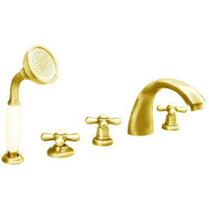 Изображение товара Смеситель для ванны Rav-Slezak Morava Retro MK169.5PZ золото латунь Германия