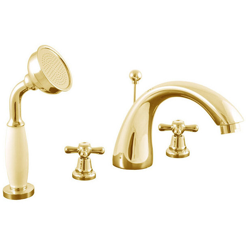 Изображение товара Смеситель для ванны Rav-Slezak Morava Retro MK169.5SZ, золото