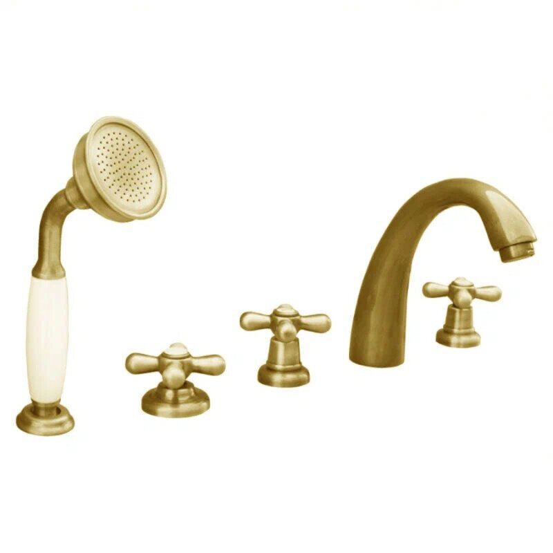 Изображение товара Смеситель для ванны Rav-Slezak Morava Retro MK176.5PZ золотой стиль ретро Германия