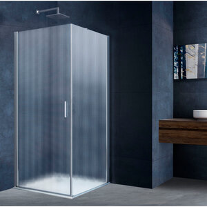 Изображение товара Душевой уголок Vincea Alpha VSR-3ALP9095MT, 95 x 90 см, стекло текстурное, профиль хром
