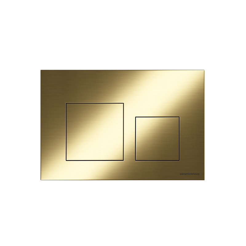 Изображение товара Клавиша смыва Ceramicanova Square CN12-002BG, механическая, золото брашированное