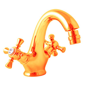 Изображение товара Смеситель для биде Rav-Slezak Morava Retro MK343.5KZ, с донным клапаном, цвет золото