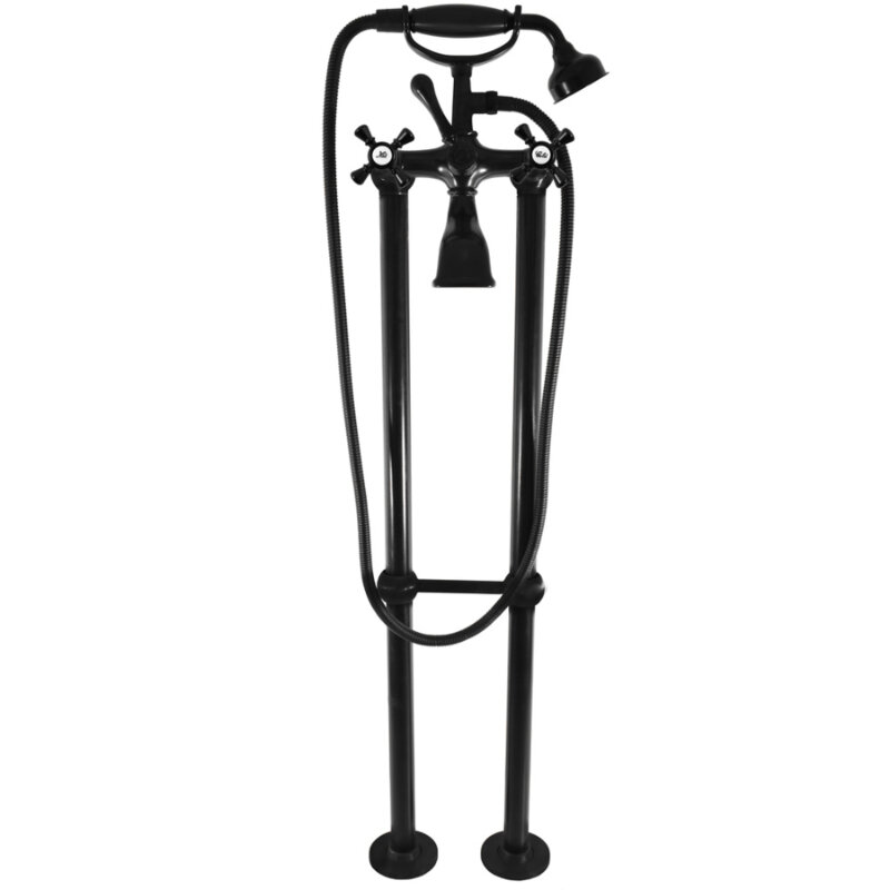 Изображение товара Смеситель для ванны Rav-Slezak Morava Retro MK350.5/2CMAT черный матовый