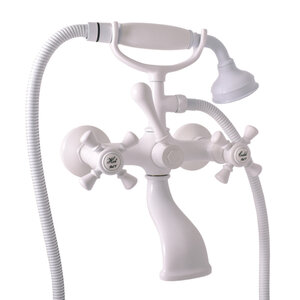 Изображение товара Ретро смеситель для ванны и душа Rav-Slezak Morava MK359.5/2B белый