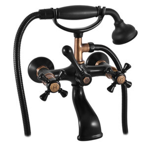Изображение товара Смеситель для ванны и душа Rav-Slezak Morava Retro MK359.5/2CMATSM, цвет черный матовый/бронза