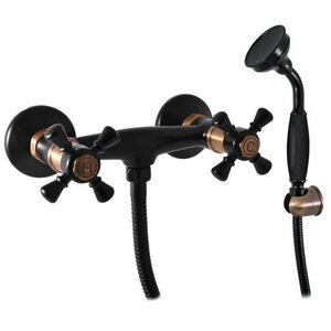 Изображение товара Смеситель для душа Rav-Slezak Morava Retro черный матовый/бронза
