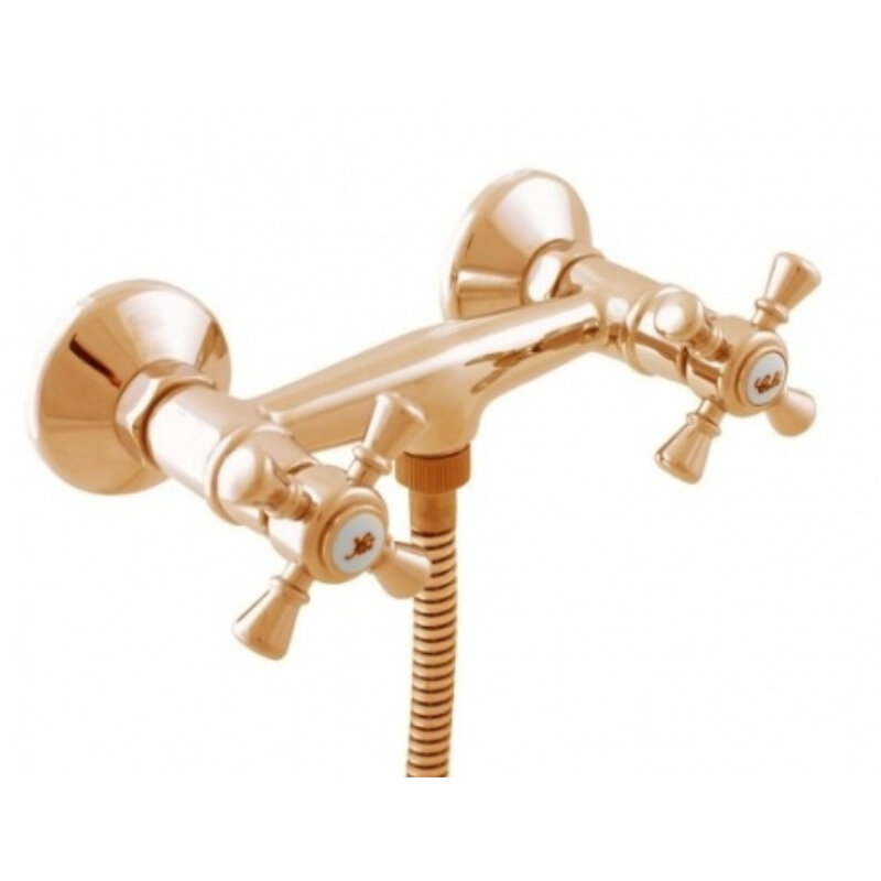 Изображение товара Смеситель для душа Rav-Slezak Morava Retro MK380.5Z, золотой, двухвентильный