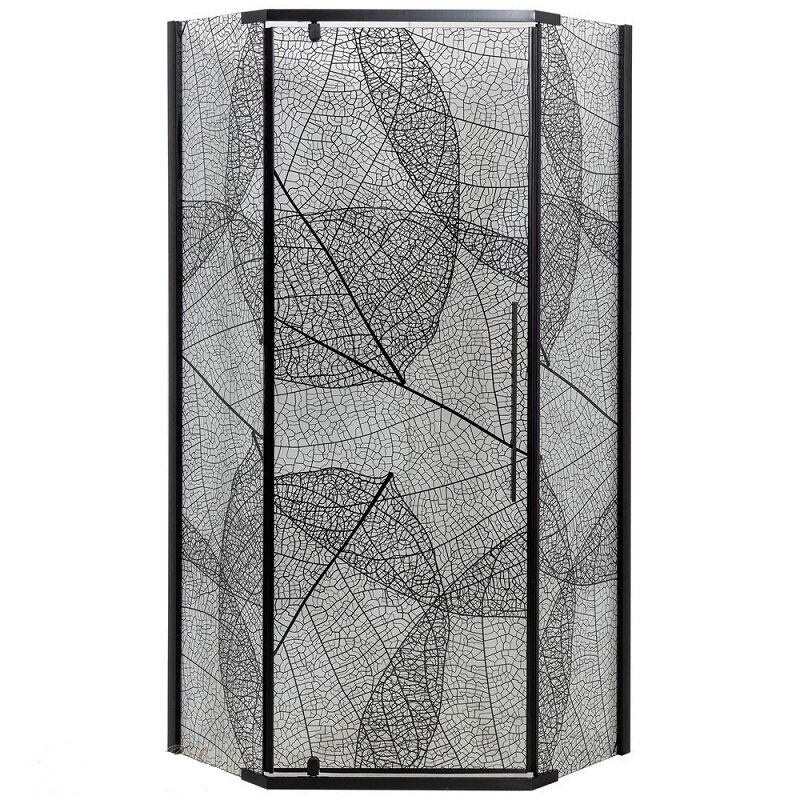 Изображение товара Душевой уголок AvaCan PB90 MT 90x90 см стекло матовое черный профиль