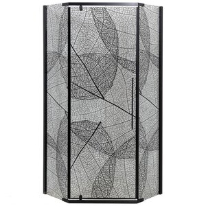 Изображение товара Душевой уголок AvaCan PB90 MT, PB90MT, 90 х 90 см, стекло матовое с рисунком, профиль черный, 99881