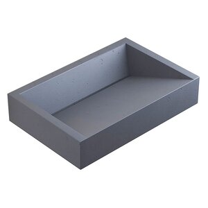 Изображение товара Уникальная бетонная раковина Mariana 60 см графит без отверстий для кухни ванной