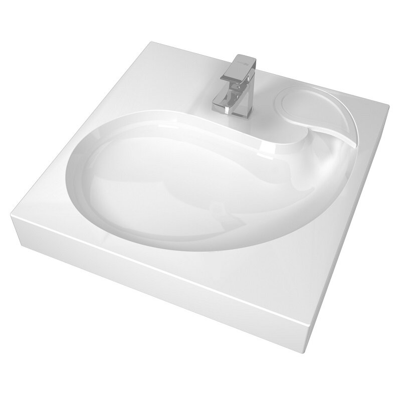 Изображение товара Раковина Uperwood Comforty 60x60 см для установки над стиральной машиной белая