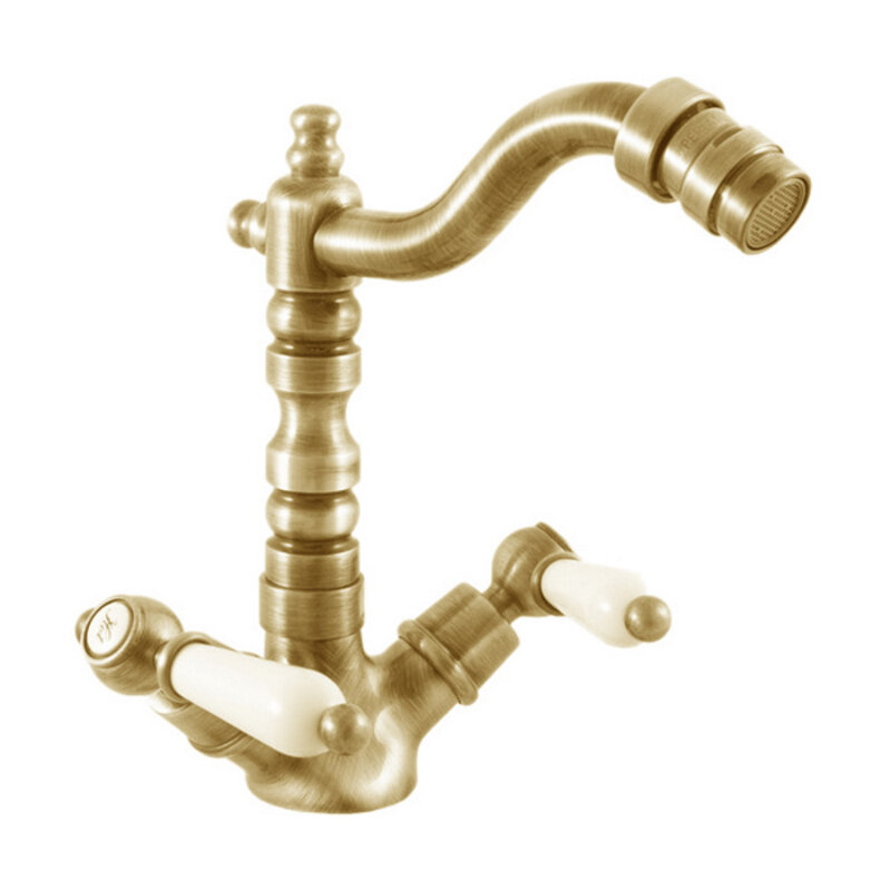 Изображение товара Смеситель для биде Rav-Slezak Morava Retro MK521.5/9Z с донным клапаном цвет золото