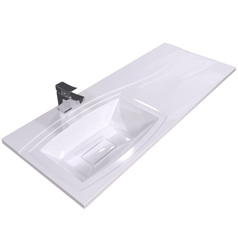 Изображение товара Раковина Uperwood Bon 291021034 120 см левая над стиральной машиной белая