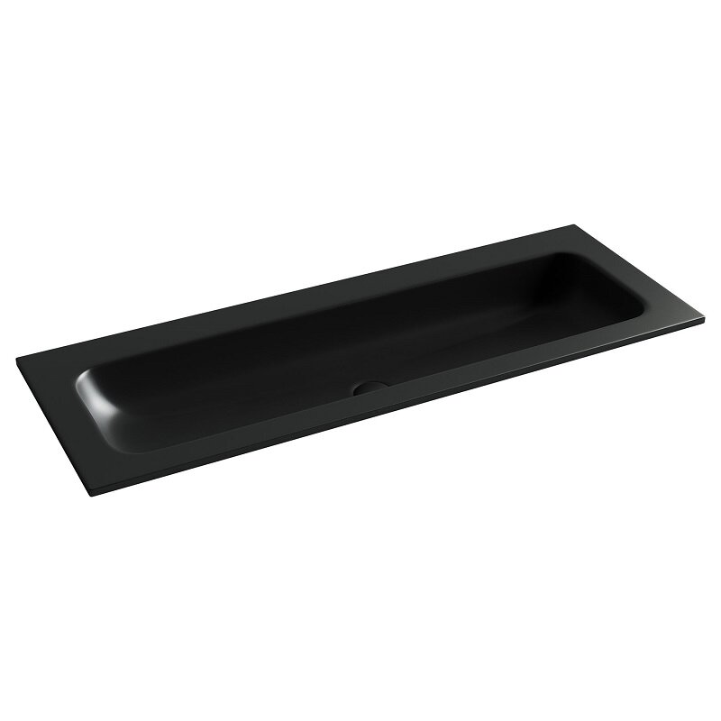 Изображение товара Раковина Ceramicanova Grace CN7016MBwx 121 см черная матовая встроенная