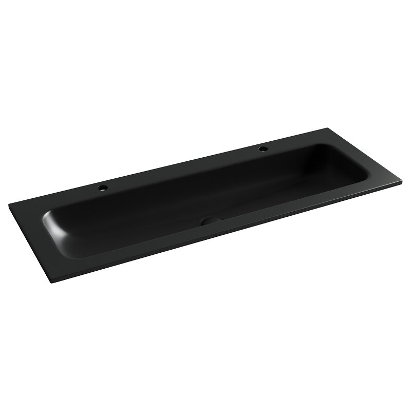 Изображение товара Раковина Ceramicanova Grace CN7016MB 121 см черная матовая, встраиваемая сантехфарфор