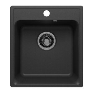 Изображение товара Кухонная мойка из кварцевого песка Uperwood UPD-406 391020200 черный матовый