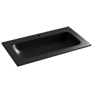 Изображение товара Раковина Ceramicanova Grace CN7012MB, 81 см, сантехфарфор, черная матовая